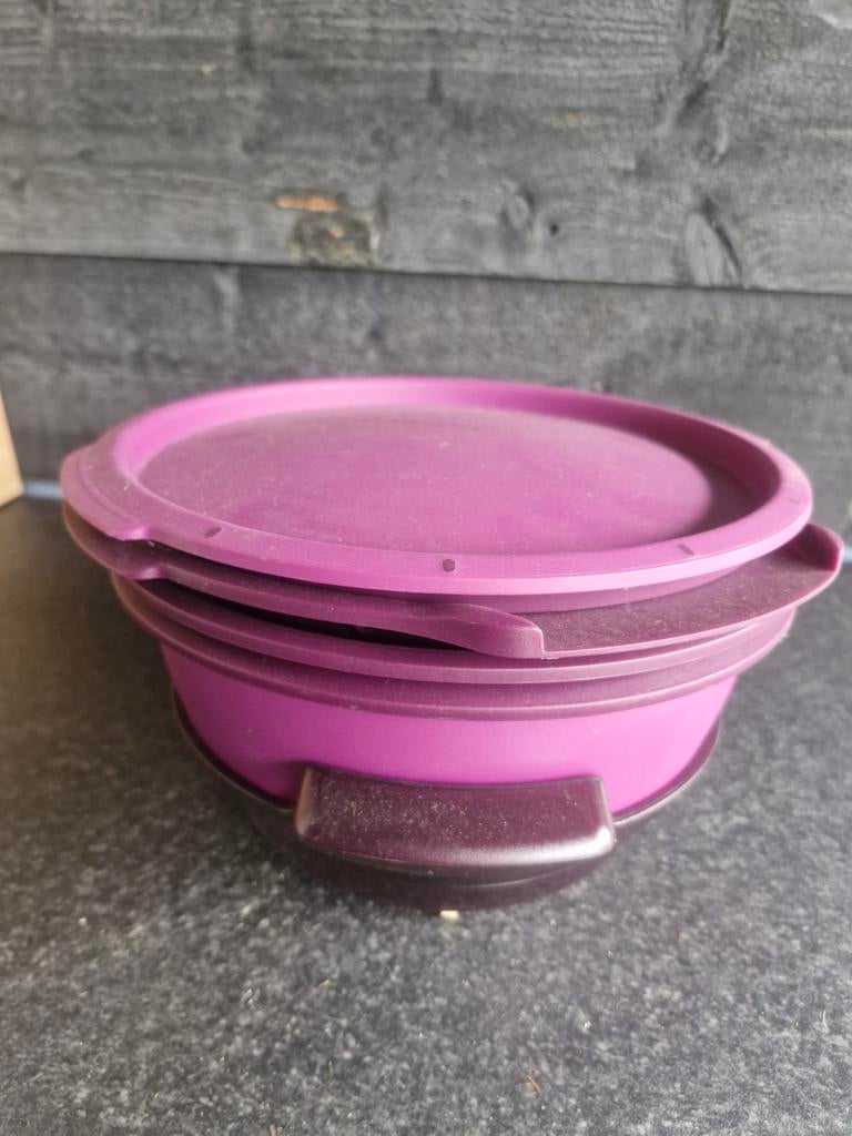 Tupperware stoompan set - paars, Ophalen of Verzenden, Nieuw, Paars, Overige typen