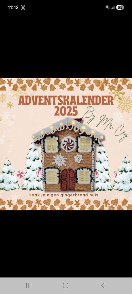 Haakpret Gingerbreadhouse Adventskalender, Ophalen, Nieuw, Haken, Patroon of Boek