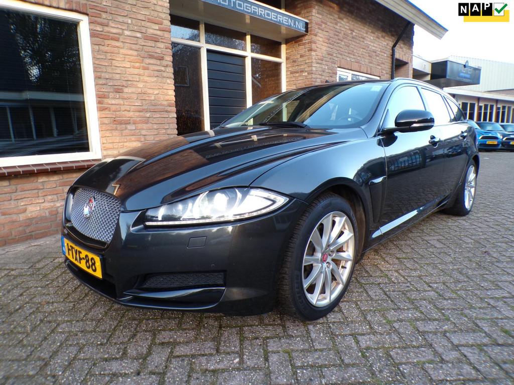 Jaguar XF Sportbrake 2.2D Automaat / Navi / Leder, Auto's, Jaguar, Automaat, Euro 5, Achterwielaandrijving, Gebruikt