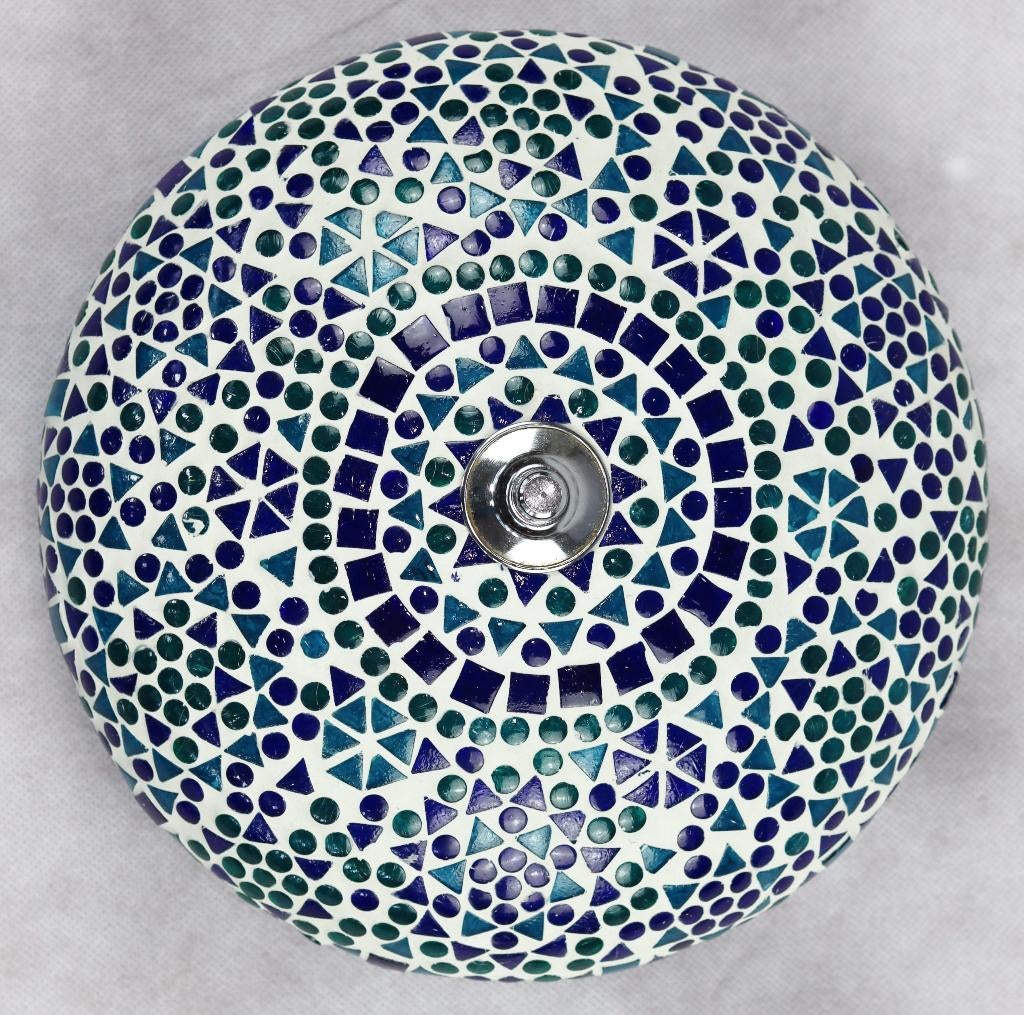 Oosterse plafonniere mozaïek, Ophalen of Verzenden, Zo goed als nieuw, Glas
