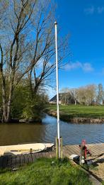 Vlaggenmast alu met gouden knop 4.5 meter, Ophalen, Gebruikt