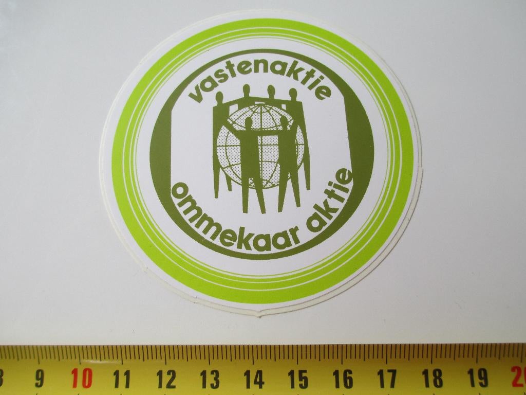 sticker Vastenaktie ommekaar aktie, Ophalen, Zo goed als nieuw