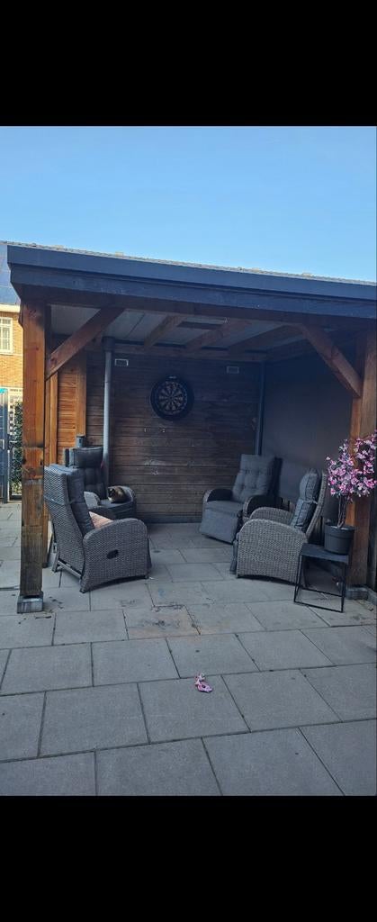 Verstelbare lounge stoel, Ophalen, Zo goed als nieuw, Loungeset, Wicker