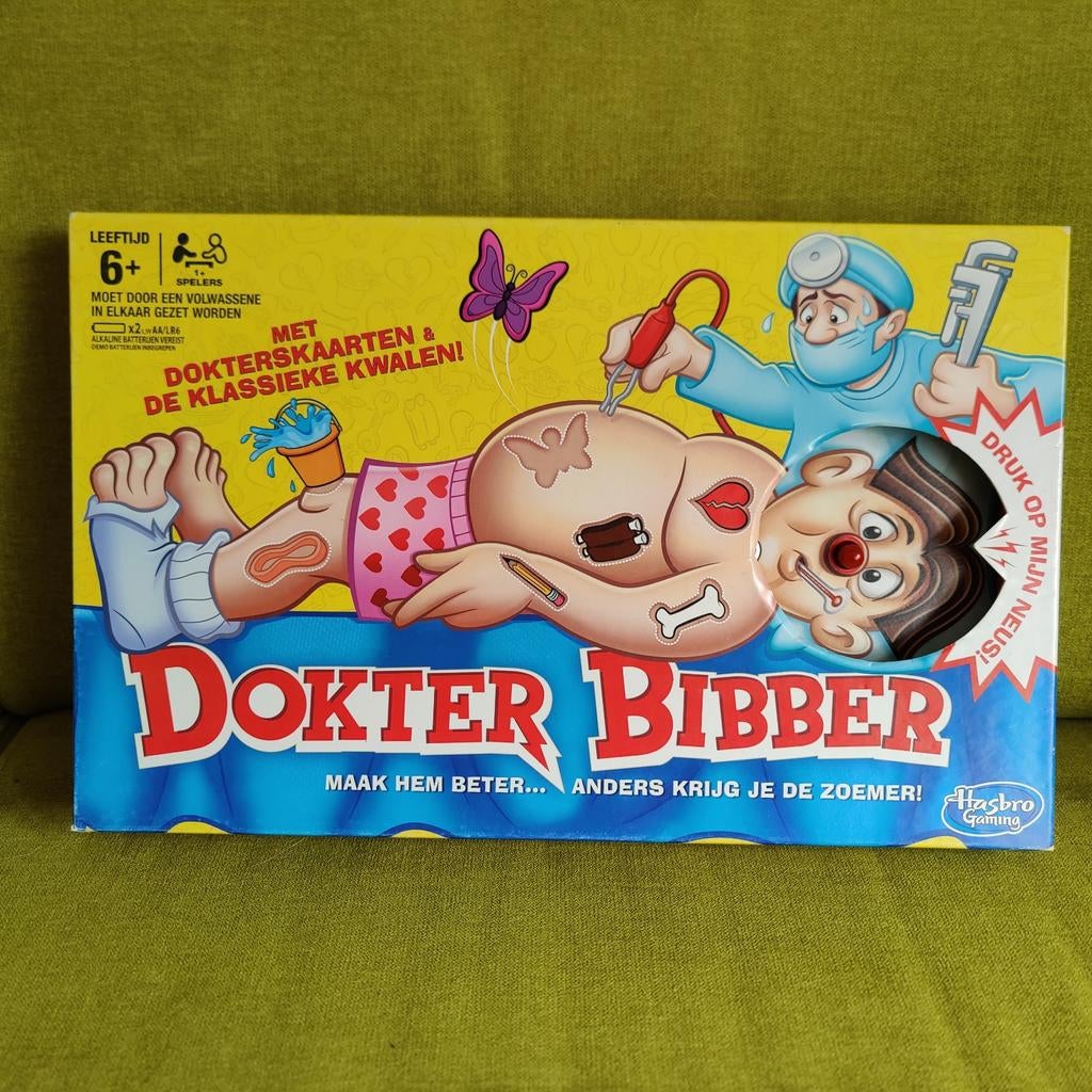 Dokter Bibber spel - Klassiek gezelschapsspel, Vijf spelers of meer, Ophalen, Gebruikt, Hasbro Gaming