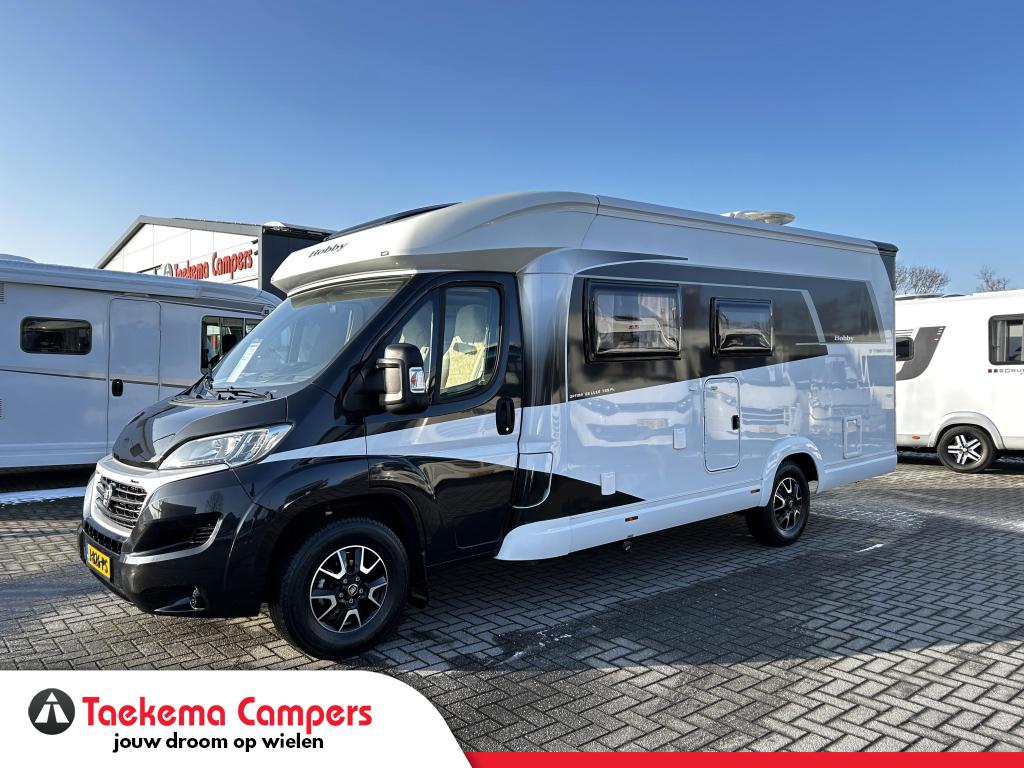 Hobby Optima De Luxe 65FL Fransbed/Automaat/2020/Level/160pk, Caravans en Kamperen, Campers, Automaat, Fiat, Hobby, Bedrijf