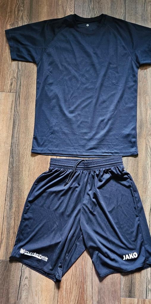 Munnikenheide gymkleding maat S, Kleding | Heren, Sportkleding, Blauw, Ophalen of Verzenden, Zo goed als nieuw, Jako