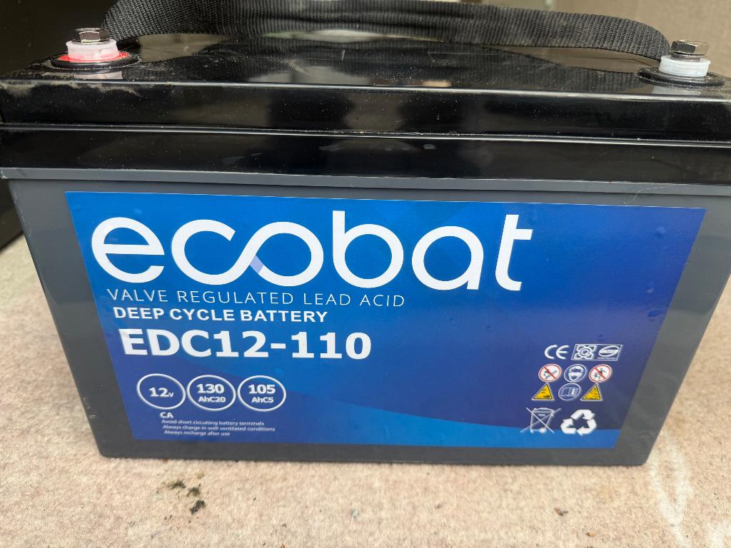 Ecobat  EDC-12 110 deepcycle accu 12V, Ophalen, Gebruikt