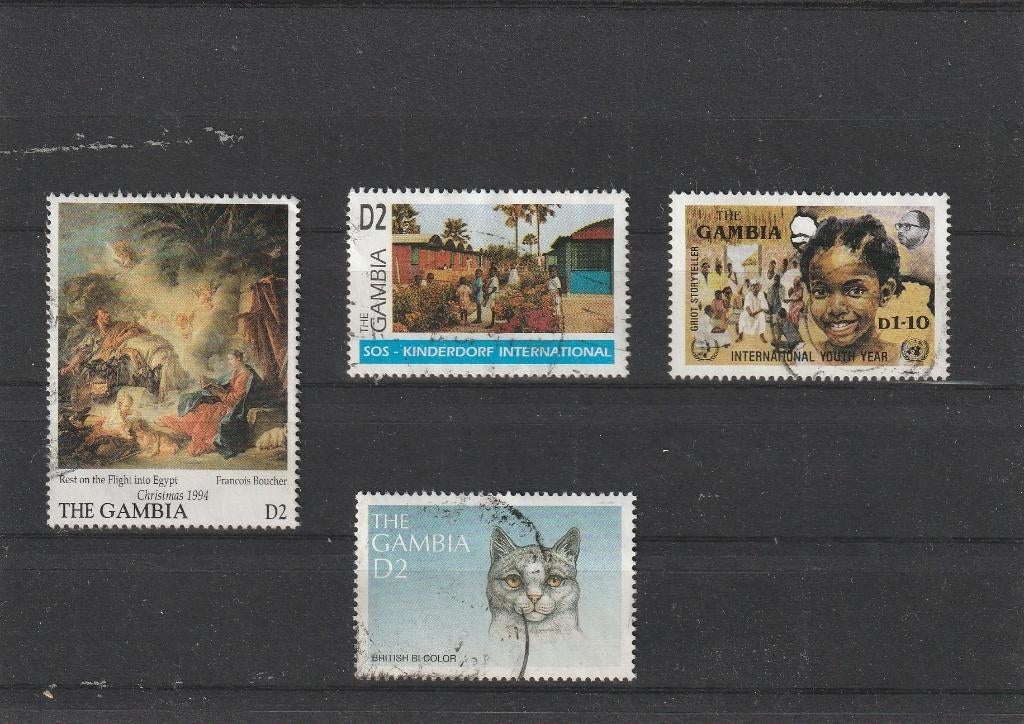 postzegels gambia, Ophalen of Verzenden, Overige landen, Gestempeld