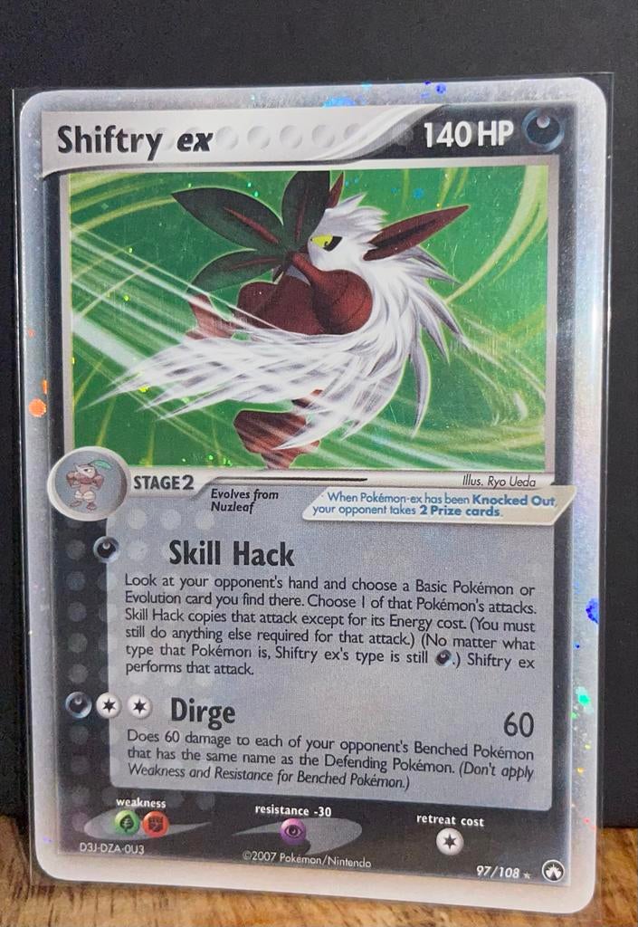 Pokémon Shiftry ex 97/108 Holo - EX Power Keepers, Ophalen of Verzenden, Gebruikt, Losse kaart