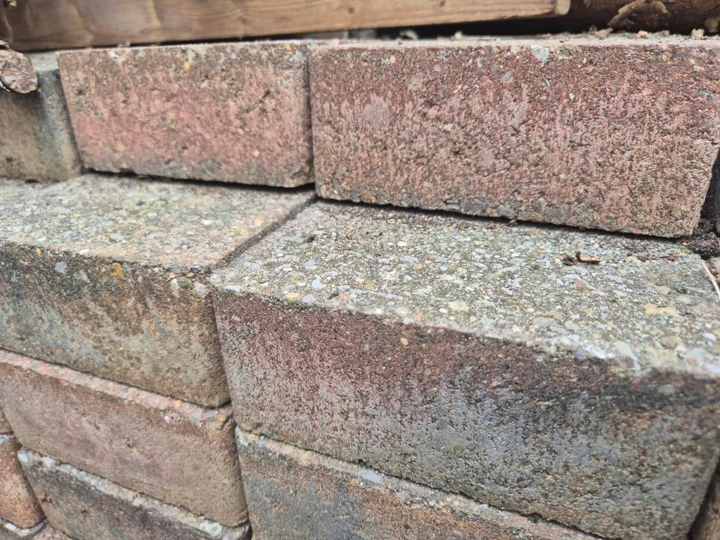 GRATIS Klinkers 15x15 cm, circa 11 m2, Tuin en Terras, Ophalen, Gebruikt, Klinkers, 10 m² of meer