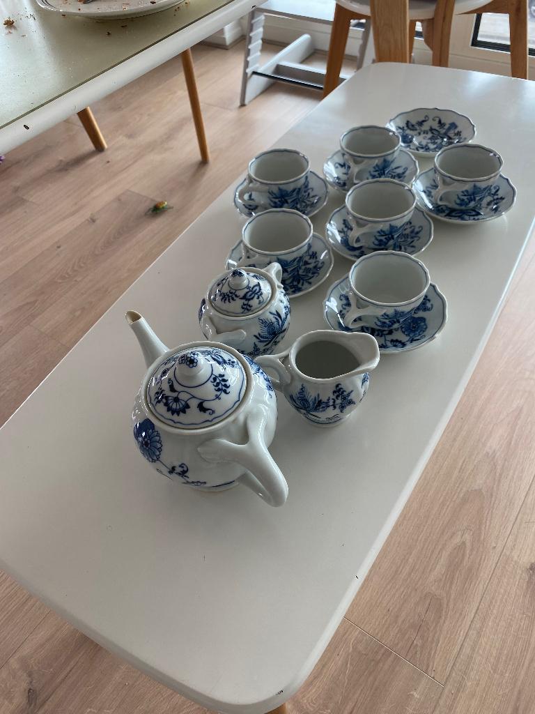 Blue Danube thee servies, Ophalen, Gebruikt, Overige stijlen, Porselein