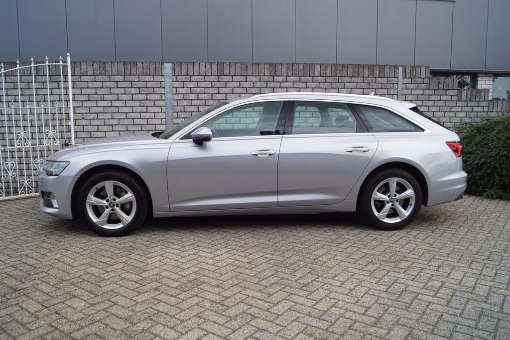 Audi A6 Avant 45 TFSI Business Edition Autom Navi Sportstoel, Stof, Gebruikt, 4 cilinders, Zilver of Grijs