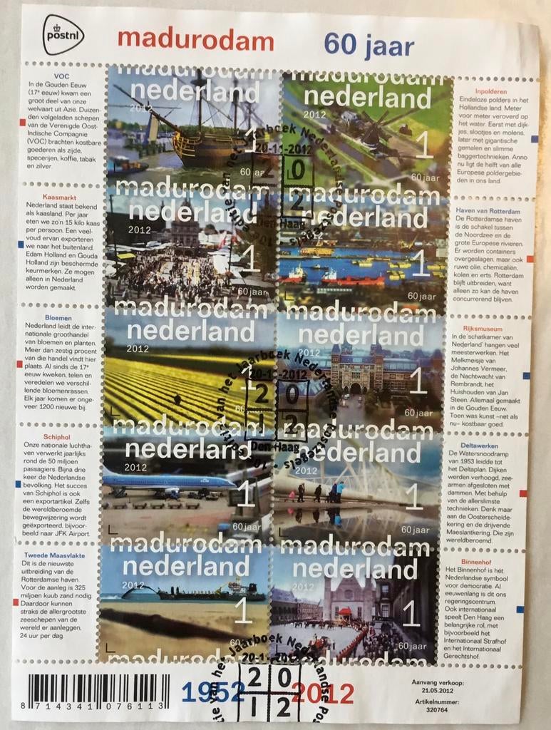 Nederland gestempeld blok kavel V4, Ophalen of Verzenden, Na 1940, Gestempeld