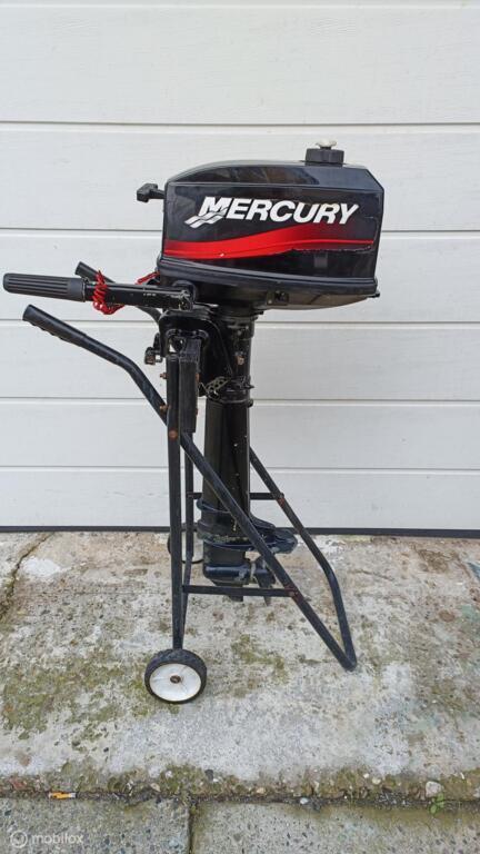 Mercury | 4 pk | 2 takt | Langstaart| Garantie, Watersport en Boten, Buiten- en Binnenboordmotoren, Gebruikt, Benzine, Buitenboordmotor
