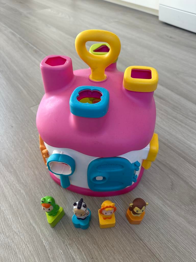 Cotoons vormenstoof huisje met sleutels en poppetjes, Kinderen en Baby's, Speelgoed | Babyspeelgoed, Ophalen of Verzenden