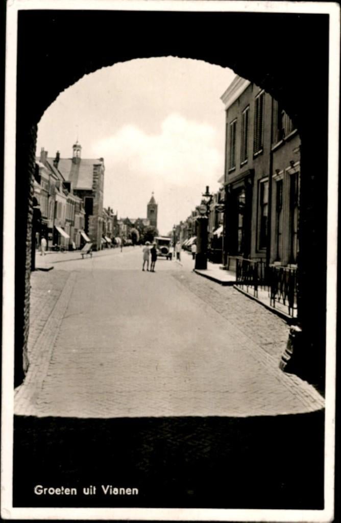 vianen, kvr4-1578, Verzamelen, Ansichtkaarten | Nederland, Verzenden, 1940 tot 1960, Gelopen, Utrecht