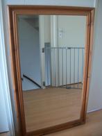 Houten Spiegel met Facet rand - Grenen 130 x 80 cm - zgan, Ophalen, 100 tot 150 cm, Zo goed als nieuw, 75 tot 100 cm