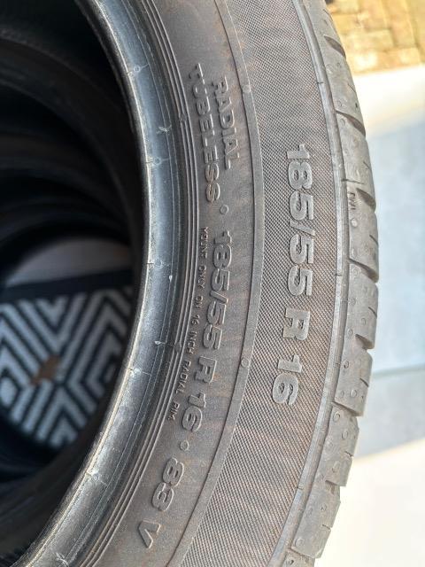 Continental zomerbanden 185/55 R16, Auto-onderdelen, Banden en Velgen, Band(en), Zomerbanden, 16 inch, 185 mm, Personenwagen, Gebruikt