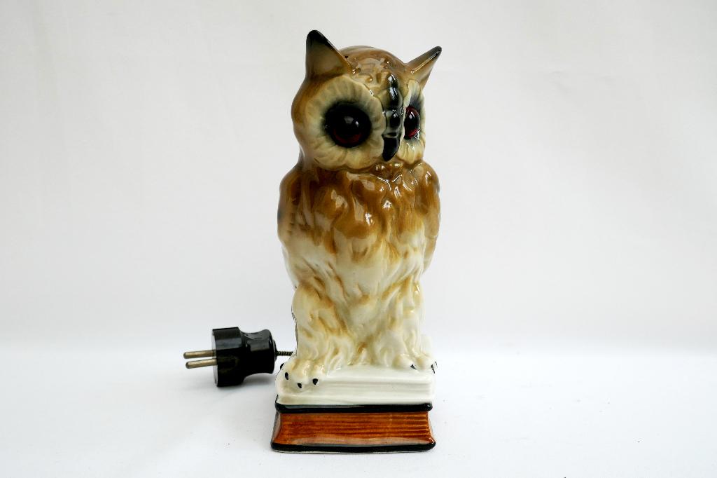 Uil - lampje te gebruiken voor geurolie - Porselein, Ophalen of Verzenden