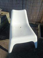 Witte kunststof stoel, Huis en Inrichting, Stoelen, Ophalen, Kunststof, Gebruikt, Modern, functioneel