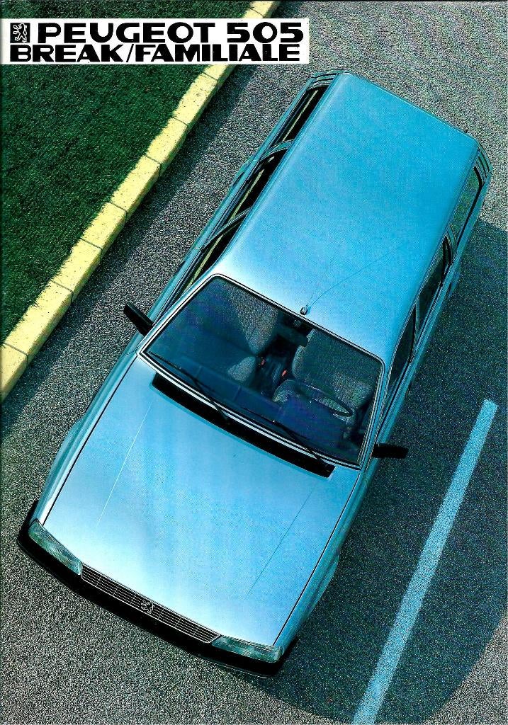 Folder Peugeot 505 Break Familiale 1984, Ophalen of Verzenden, Gelezen, Peugeot