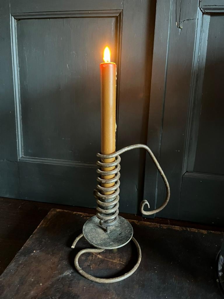 Rat de cave kandelaar vintage,antiek,Frans,brocant, Ophalen of Verzenden, Koper of Brons