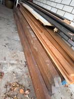 12 Hardhouten palen 6,8x6,8x300 cm - Ideaal voor schuttingen, Tuin en Terras, Palen, Balken en Planken, Ophalen, Gebruikt, Palen