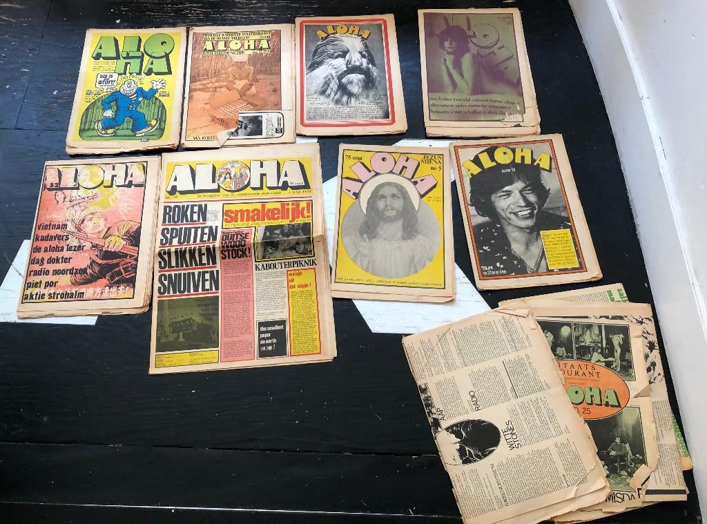 Aloha 1970/1971 8 stuks, Ophalen of Verzenden, Gelezen, Muziek, Film of Tv