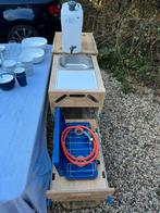 Complete Kampeerset Luxe Koelkast/Kookkist/ Servies/ Pannen, Ophalen, Zo goed als nieuw