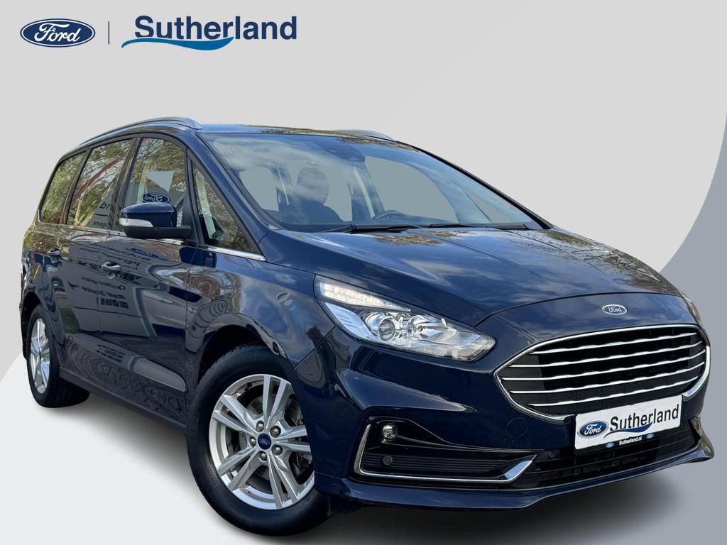 Ford Galaxy 2.5 Titanium FHEV 190pk | AGR Stoelen | Afneemba, Auto's, Ford, Gebruikt, Blauw, Bedrijf, Hybride Elektrisch/Benzine