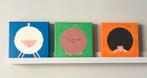 3 schilderijtjes op Canvas samen voor €5,00, Ophalen of Verzenden, Nieuw, Wanddecoratie