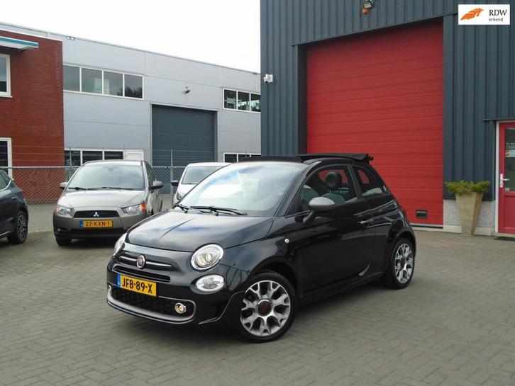 Fiat 500 1.2 S,Cabrio,Sport-Uitvoering, Auto's, Fiat, Bedrijf, Te koop, ABS, Airbags, Airconditioning, Bluetooth, Centrale vergrendeling