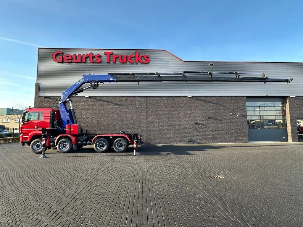 MAN TGS 35.480 BL 8X4 TREKKER-BAKWAGEN + FASSI 660 AXP 27+ L, Auto's, Vrachtwagens, Euro 5, 653 pk, MAN, Bedrijf