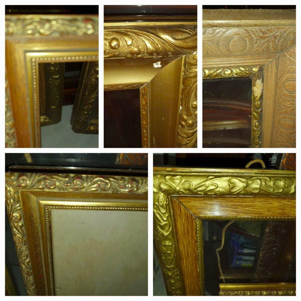 19 Schilderijlijsten 1920-1970 Goud, Eiken, Barok, Ophalen, Overige materialen, Gebruikt, 75 cm of meer