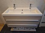 Badmeubel met spoegel 1 meter breed merk Bruijnzeel licht ei, Huis en Inrichting, Ophalen, Gebruikt