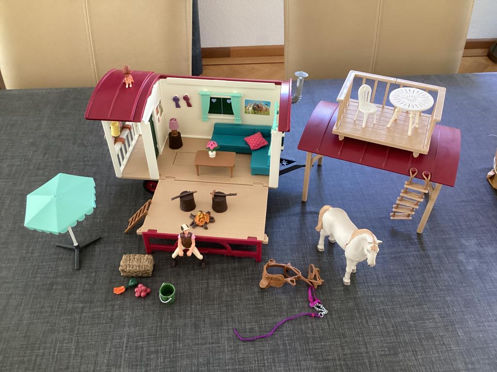 Schleich caravan, Ophalen, Zo goed als nieuw, Jongen of Meisje