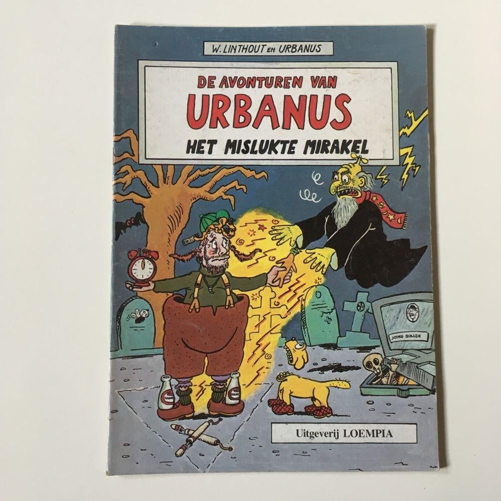 Urbanus 1e druk - 5a Het mislukte mirakel - 1984, Gelezen, Linthout en Urbanus, Eén stripboek, Ophalen of Verzenden