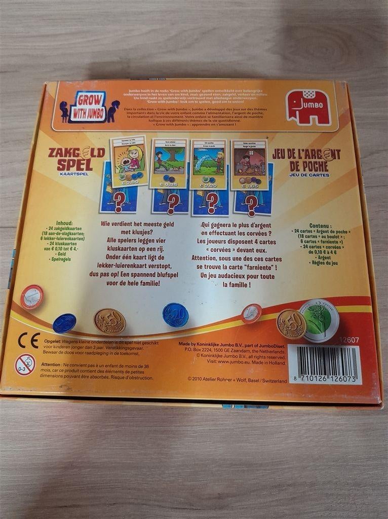zakgeld spel kaartspel - s4332, Hobby en Vrije tijd, Gezelschapsspellen | Bordspellen, Verzenden, Zo goed als nieuw