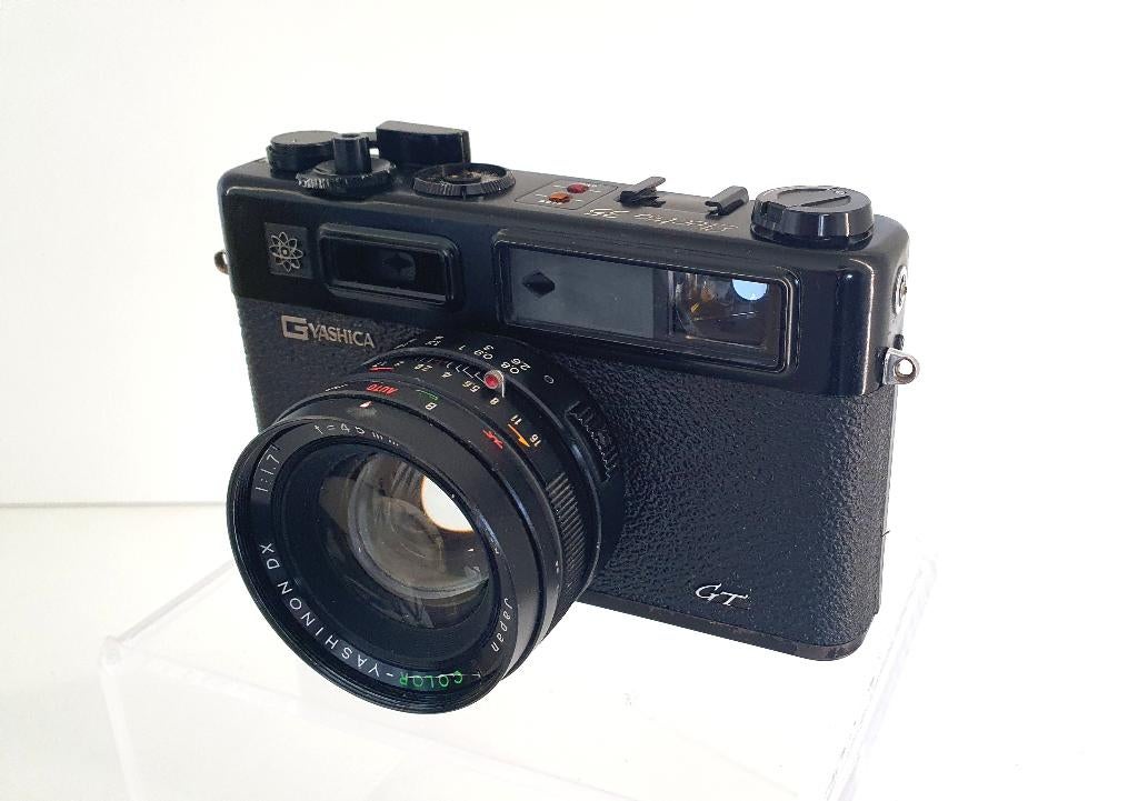 Yashica Electro 35 GT zwart, Audio, Tv en Foto, Fotocamera's Analoog, Ophalen of Verzenden, Gebruikt, Compact, Overige Merken