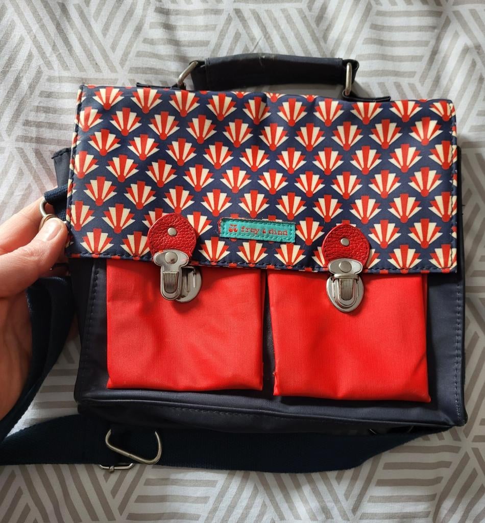 Leuke en originele handtas van het merk Froy Dind, Ophalen of Verzenden, Zwart, Handtas