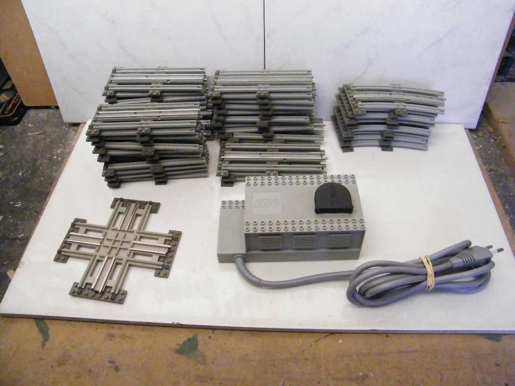 lego verzameling 12v trein rails adv1, Ophalen of Verzenden, Gebruikt, Lego