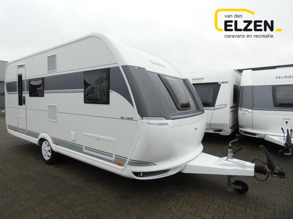 Hobby De Luxe 490 KMF Model 2026, incl. opties, Dwarsbed, Hobby, Bedrijf, Treinzit