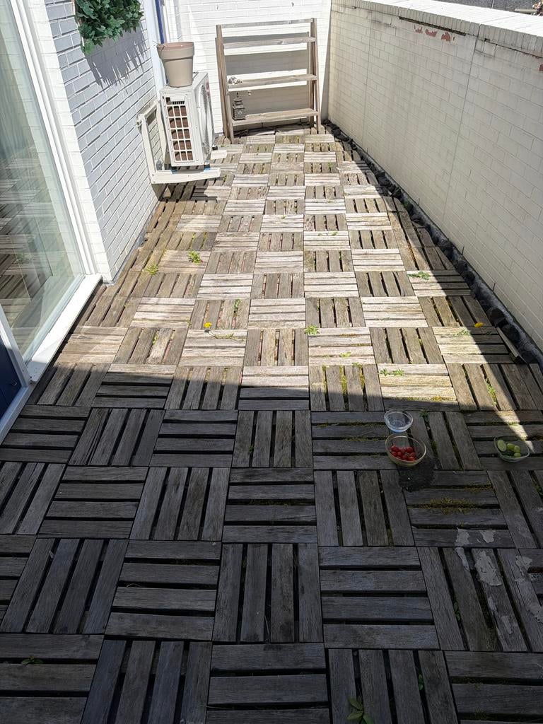 Houten vlonders voor terras of balkon, Ophalen, Gebruikt, Hout