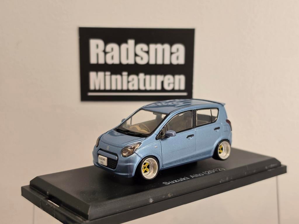 Suzuki Alto 2012 - Verlaagd + JDM velgen - 1:43 Custom Made, Custom Made by Radsma, Auto, Ophalen of Verzenden, Zo goed als nieuw