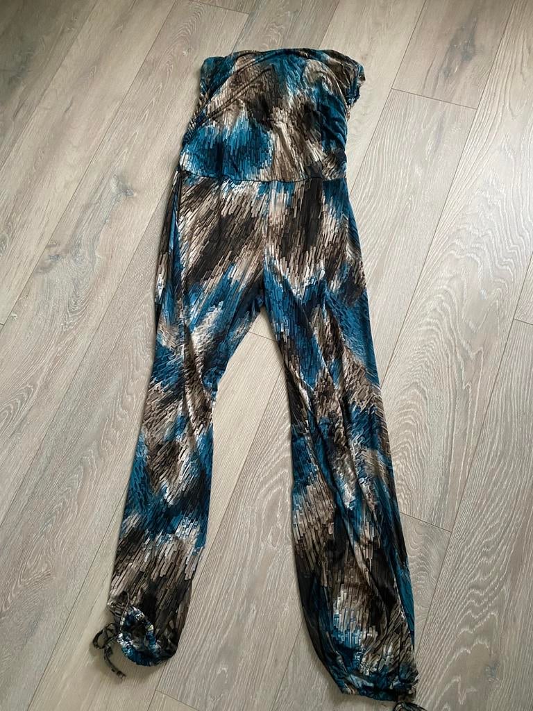 Strapless jumpsuit, Ophalen of Verzenden, Zo goed als nieuw, Maat 42/44 (L), Zwart