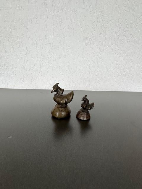 Bronzen kippen, Antiek en Kunst, Ophalen of Verzenden, Brons