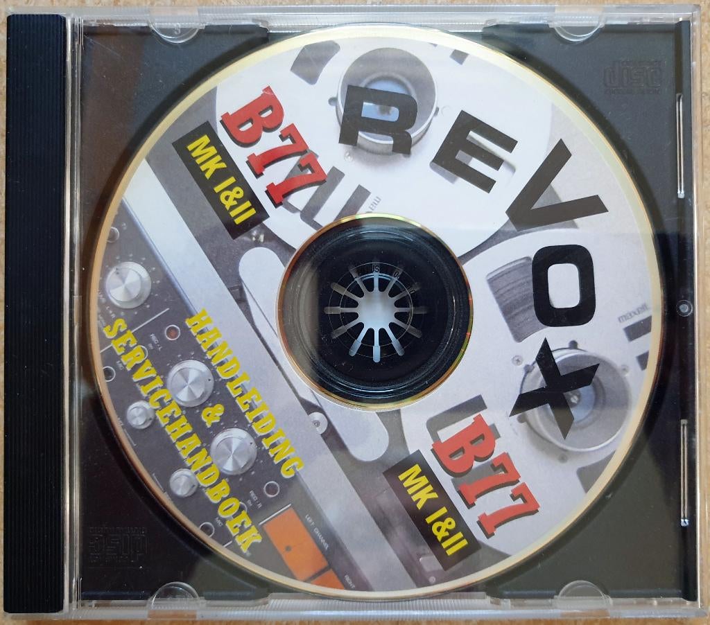 Service manual Revox B77 taperecorder, Audio, Tv en Foto, Ophalen of Verzenden, Onderdeel