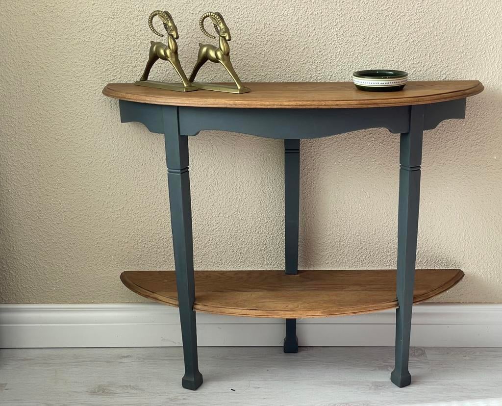 Smalle, retro sidetable., Huis en Inrichting, Tafels | Sidetables, Ophalen, 25 tot 50 cm, Rechthoekig, 50 tot 100 cm