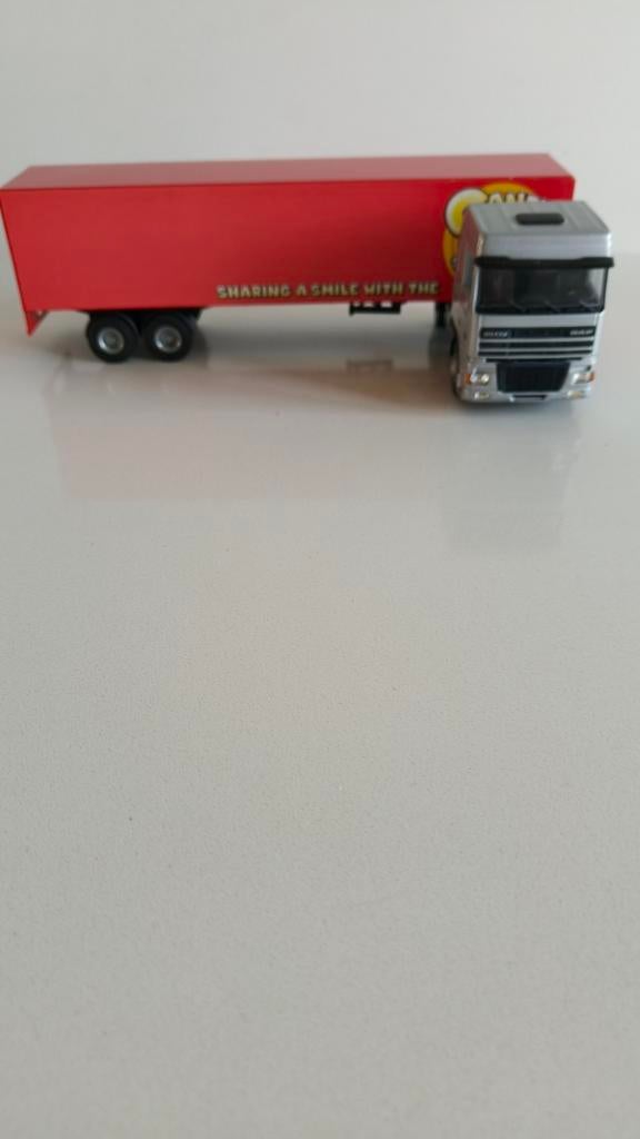 Lion Toys Daf  zilver 95 XF Candyman, Ophalen of Verzenden, Zo goed als nieuw, Bus of Vrachtwagen, Lion Toys
