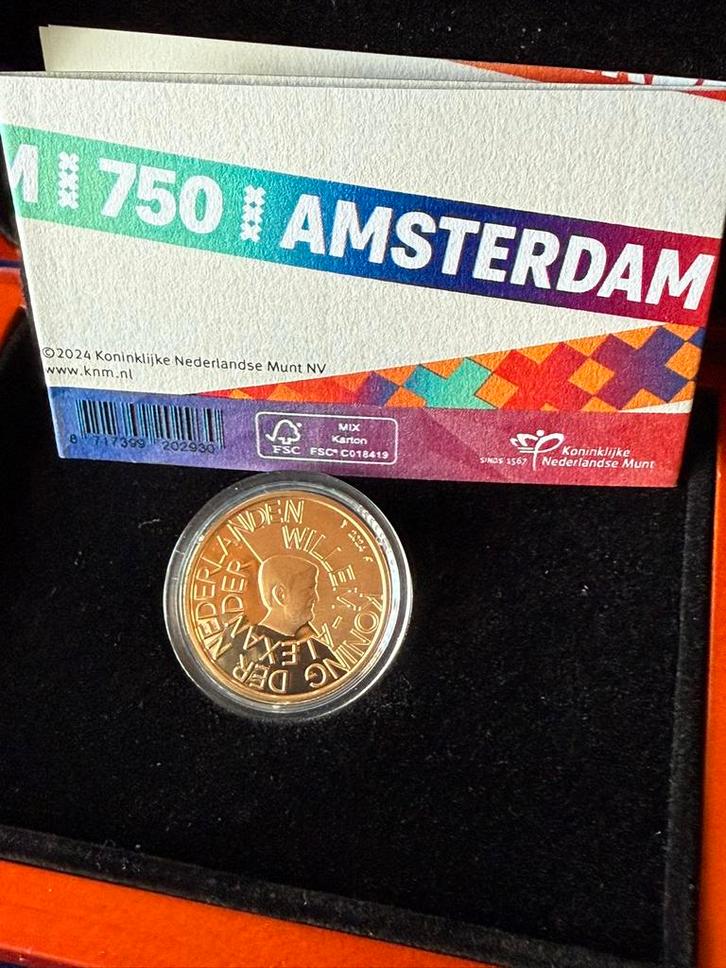 Gouden tientje Amsterdam, Postzegels en Munten, Munten | Nederland, Losse munt, Overige waardes, Koningin Beatrix, Goud, Ophalen of Verzenden
